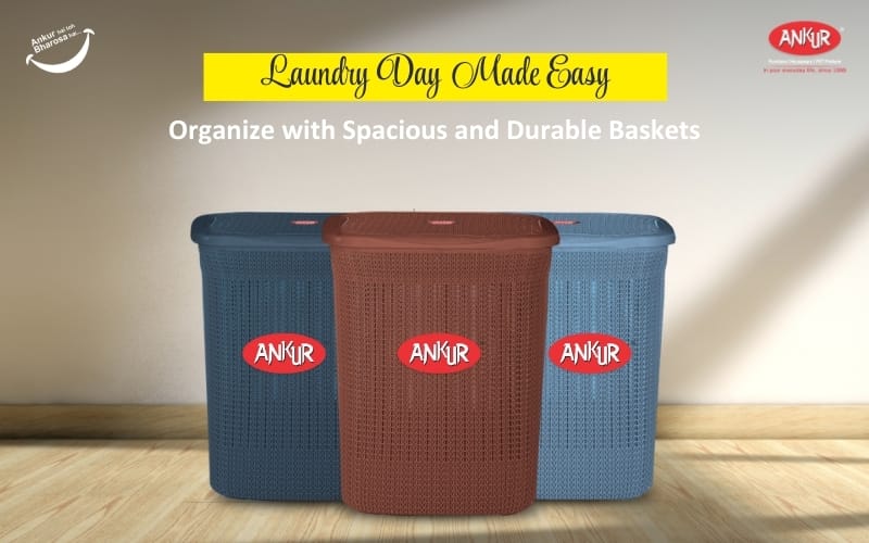 Laundry Day Made Easy: Organize with Spacious and Durable Baskets